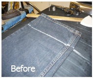 Image Shortening Trousers Before